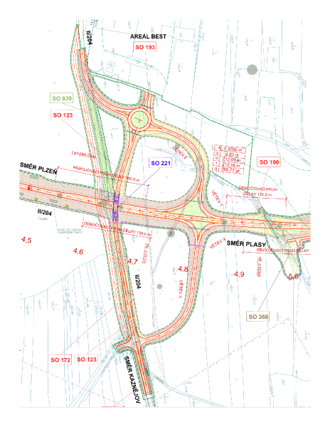 Kaznějov Grade-Separated Intersection