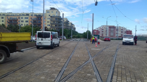 New rail construction - in the direction of Holyně