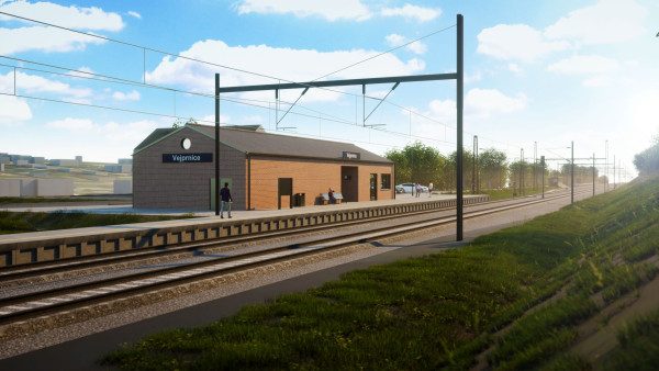 Vejprnice ailway station- visualization